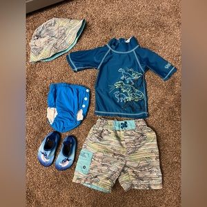 Toddler Boy Swim Outfit 2T